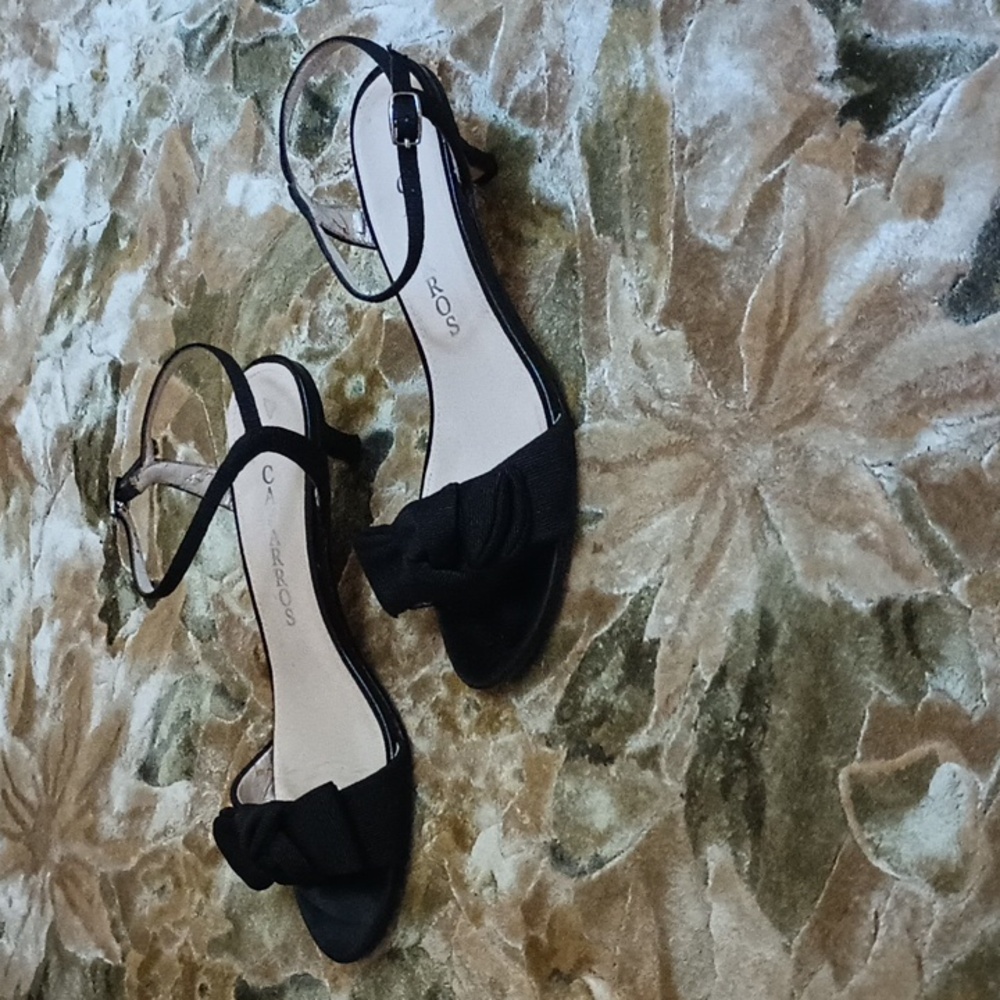 Black Kitten Heels Caparros